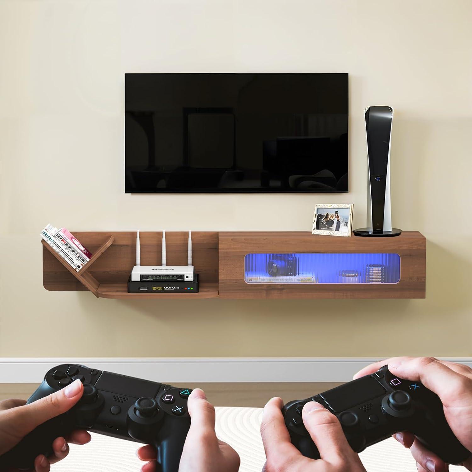 Pmnianhua Rustic Floaing 59'' Wall Console ⁤for your room