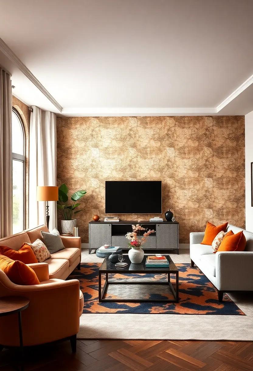 Art‍ Deco inspiration: ‌Look for wallpaper that captures the essence of the Art deco movement, featuring bold colors ‌and rich metallics for a glamorous touch