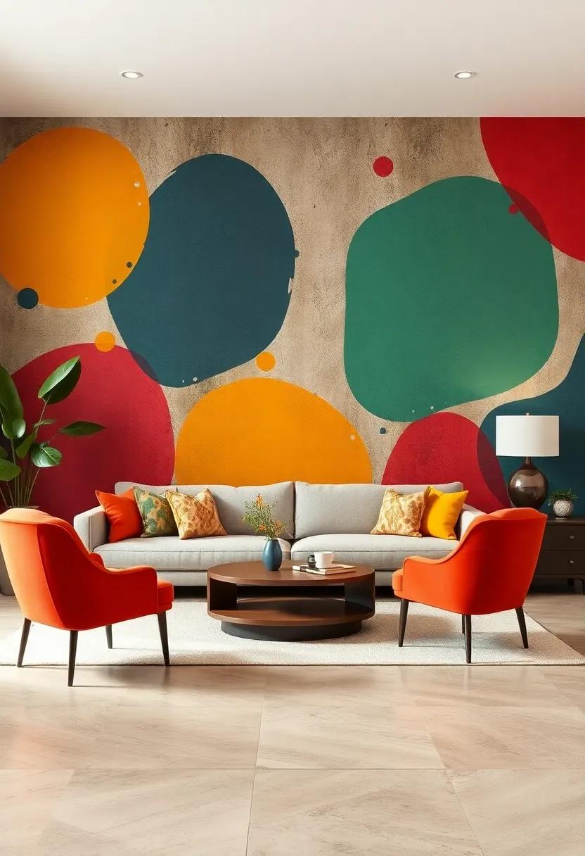 Bold Splashes of Color: Create drama with⁤ wallpaper ⁤that features large swatches of vivid colors, bringing energy​ and ‍vivacity into your living space