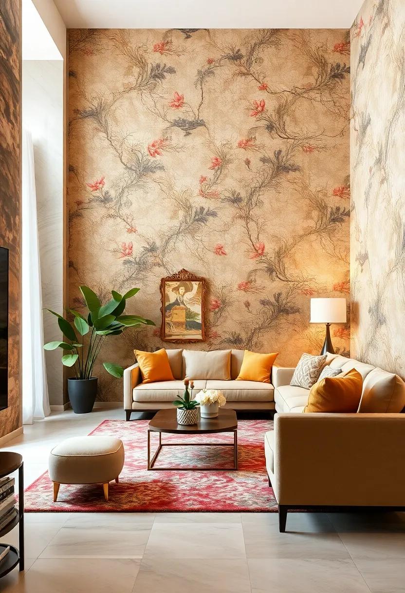 Chinoiserie styles: ‍Bring in exotic charm with Chinoiserie wallpapers that display intricate designs, combining elements from Chinese art with classic Western​ styles