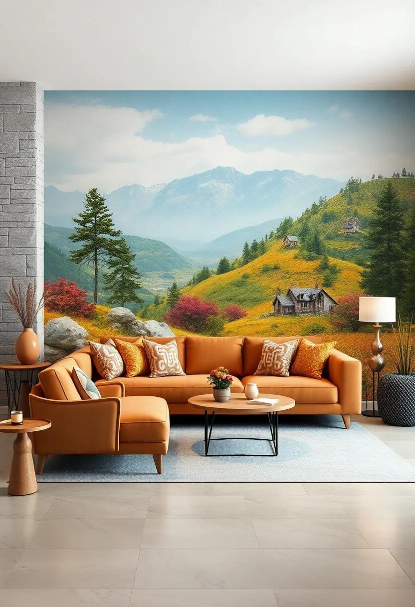 Vintage landscape Murals: Transform⁤ your wall ‍into a serene escape with vintage landscape murals, offering a picturesque view that sparks​ imagination and nostalgia