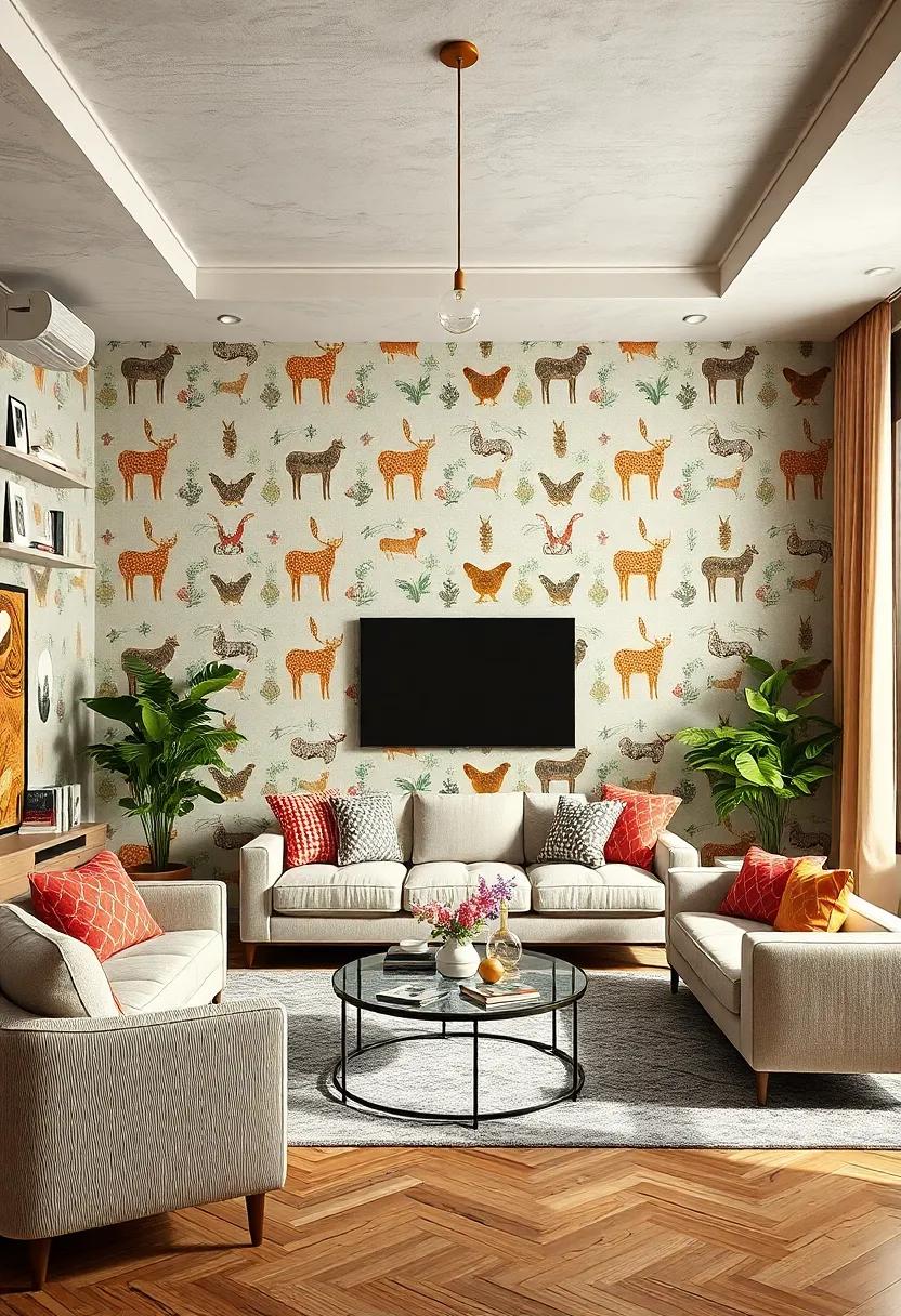 Whimsical Animal Prints: Add a playful touch ⁣with vintage-inspired animal print wallpaper,⁣ showcasing illustrations ​that​ evoke childhood ‌fairytales