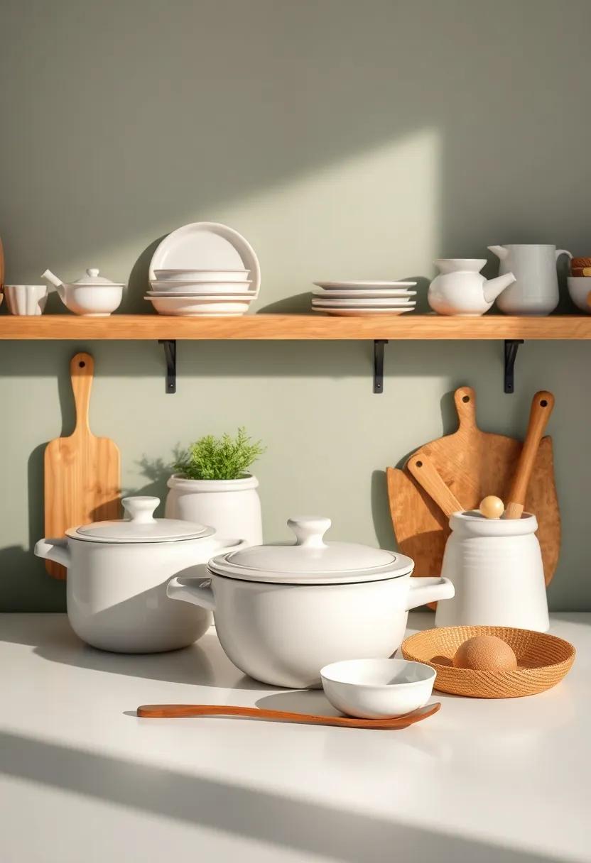 Highlight traditional Cookware as Artistic Displays