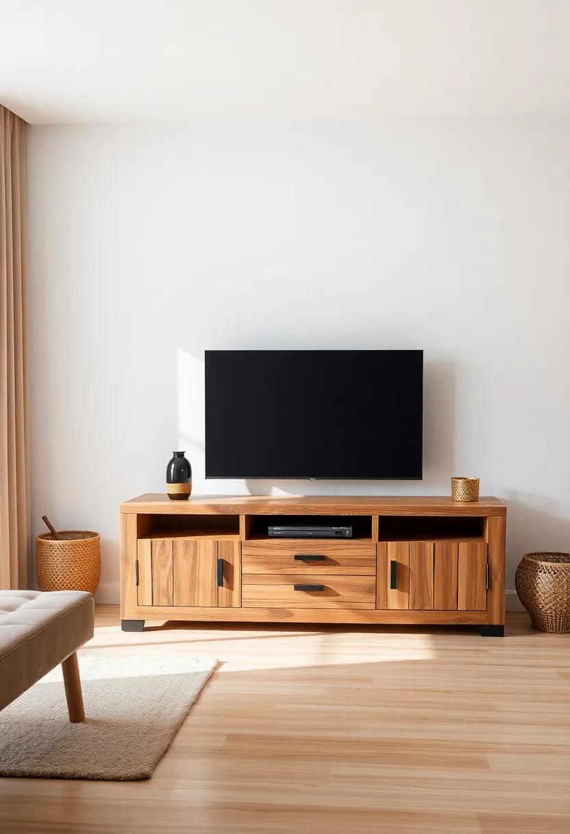 Artisan Craftsmanship: Celebrating Unique Rustic⁤ TV Unit Designs
