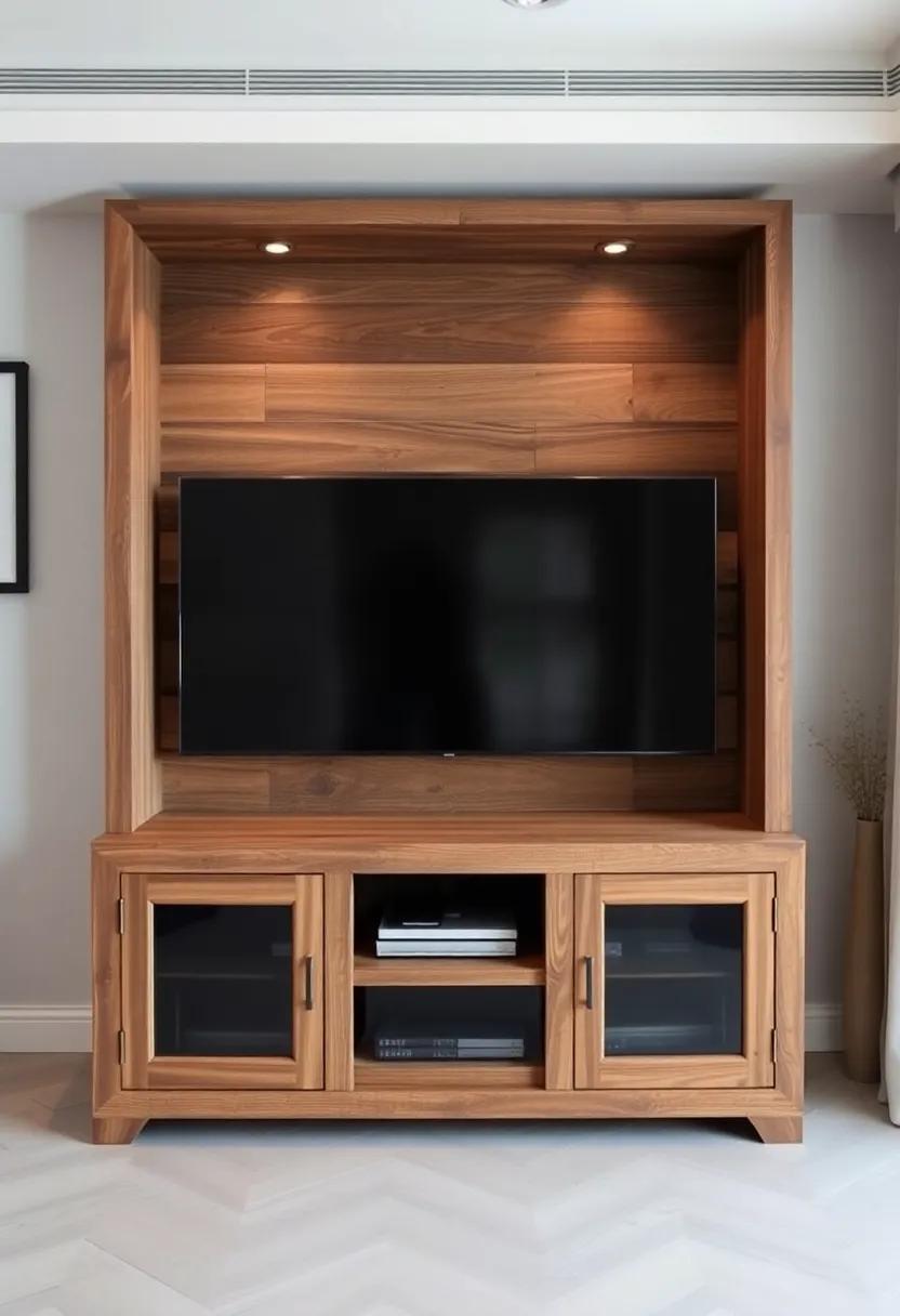 Blending Vintage and Modern ‌Elements in Rustic TV Unit‌ Designs