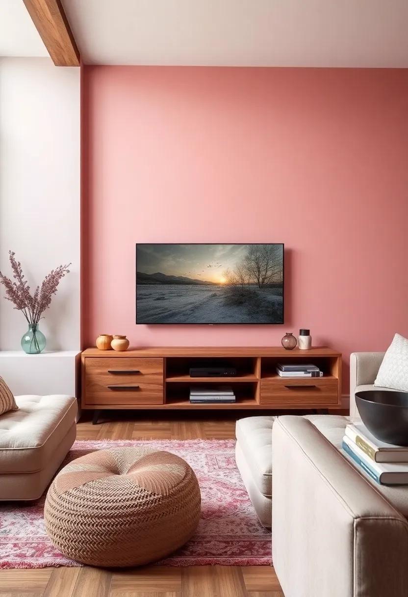 Color Palettes That Complement the Rustic Aesthetic of Your TV unit