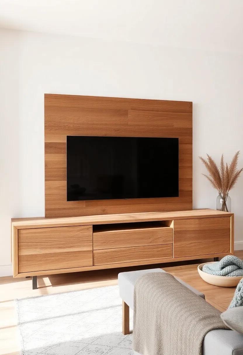 Natural Materials that Bring Warmth to Your Rustic⁢ TV Unit Concept