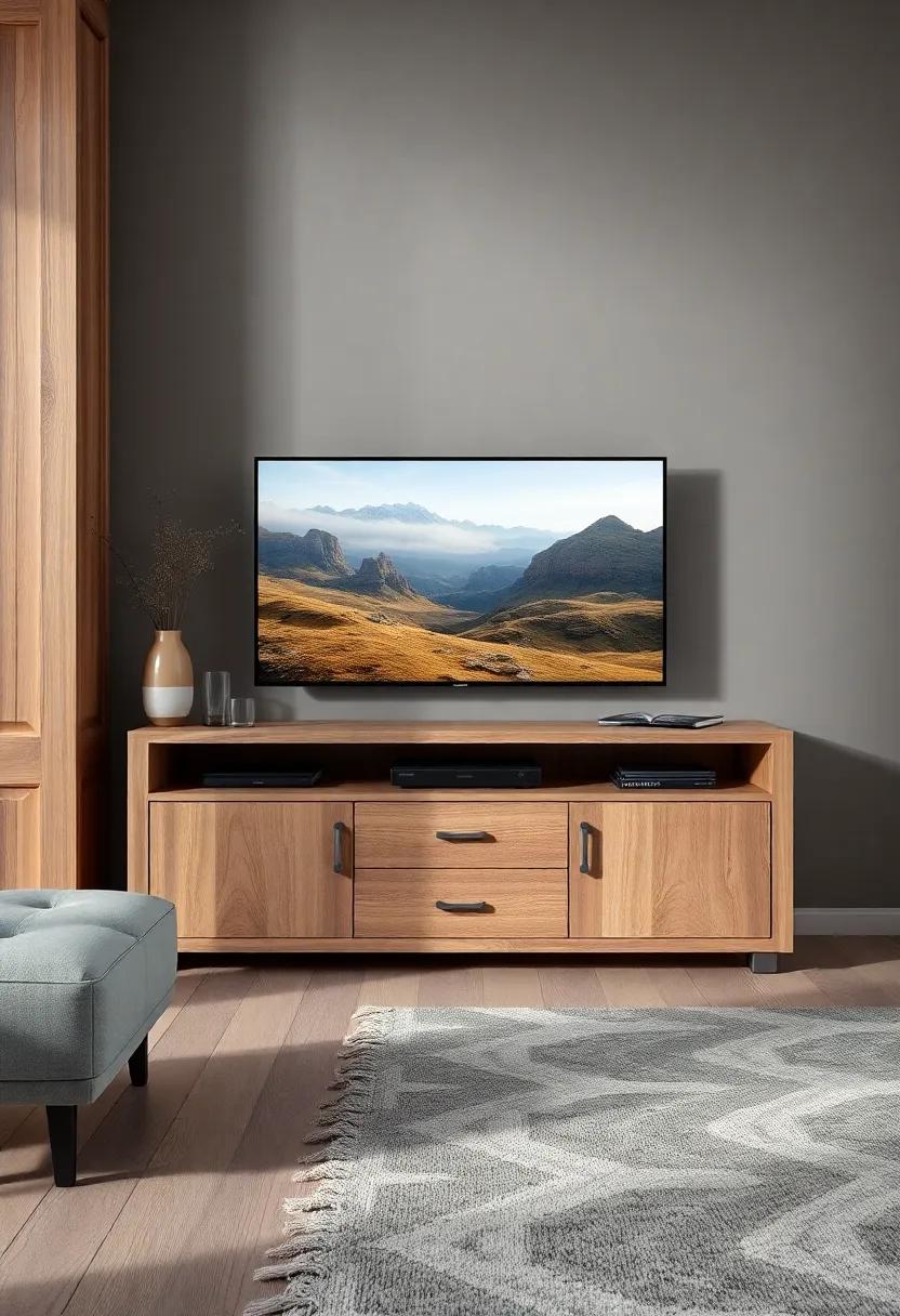 Combining Functionality and‌ Aesthetics⁣ in Your​ Rustic TV unit ‌Design