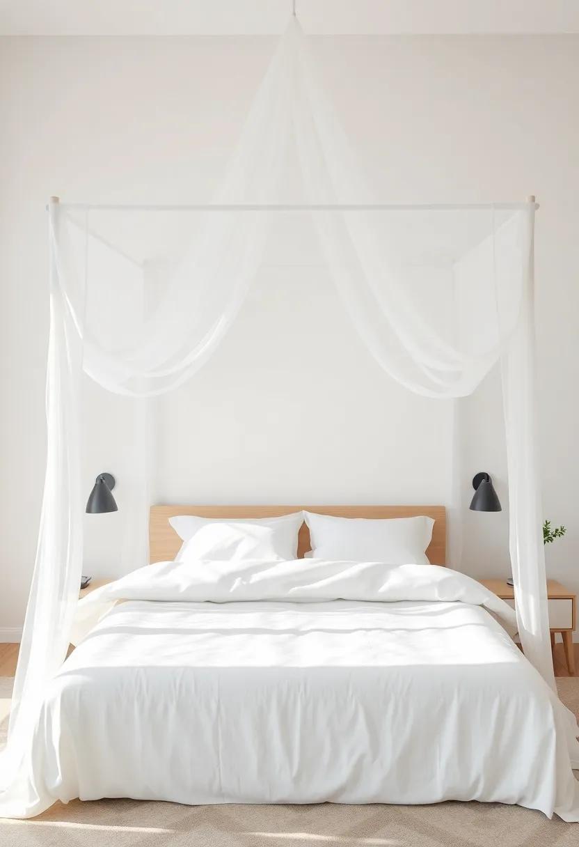 Dreamy Canopy Beds: ⁤Create an enchanting retreat with a canopy bed draped⁢ in soft fabrics, enveloping you in a sense of security and comfort