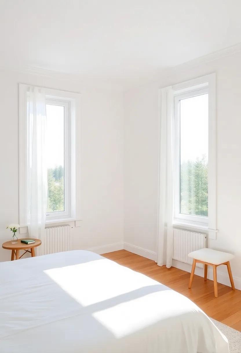 Floor-to-Ceiling Windows: ‍Maximize‌ natural light with large‌ windows adorned only ‍with sheer curtains,inviting the outside world in