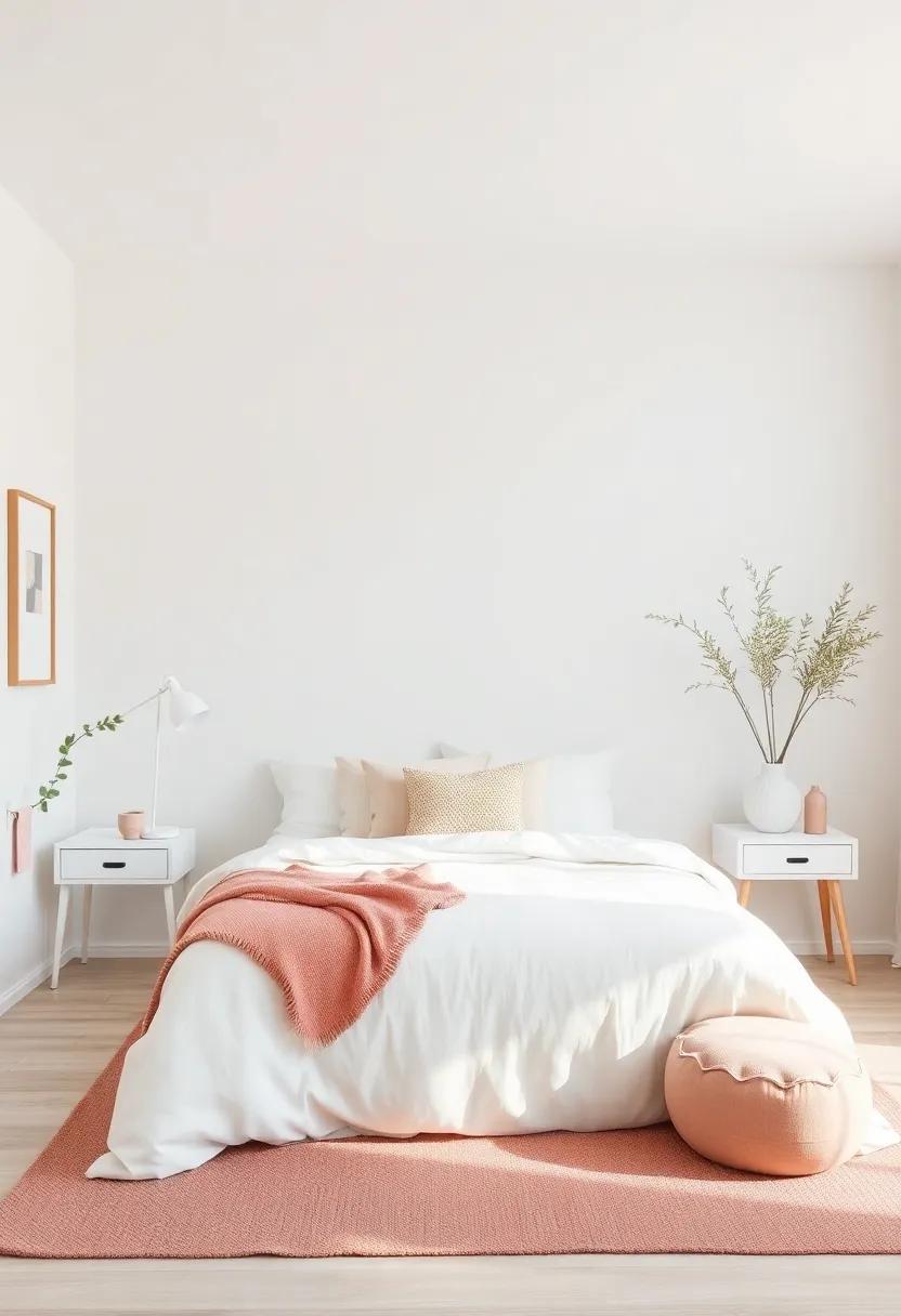 Muted Pastels: Add subtle splashes of color ​with pastel ⁣accessories that enhance the understated elegance of white walls