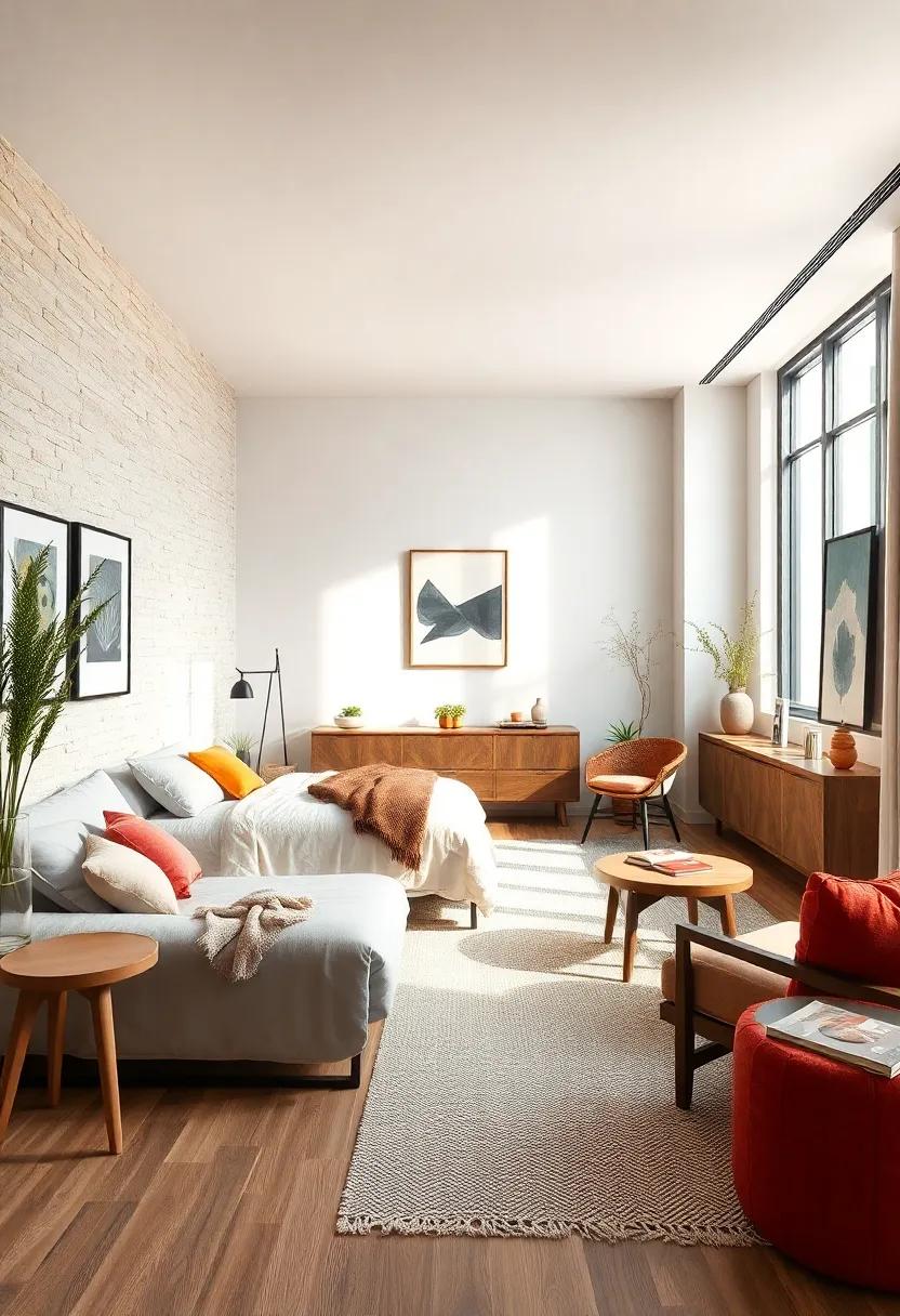 Emphasizing Lines: Notice how straight lines in furniture and decor contribute to a streamlined look, reinforcing the Scandinavian design philosophy
