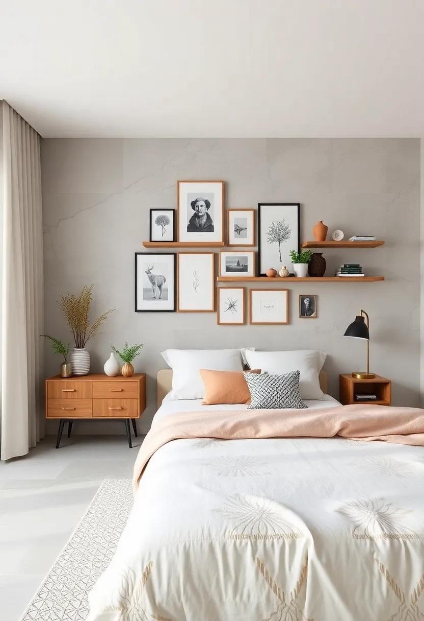 Scandi-inspired Wall Decor: Investigate the ways to implement wall shelving and minimalist frames that highlight personal treasures in a chic manner