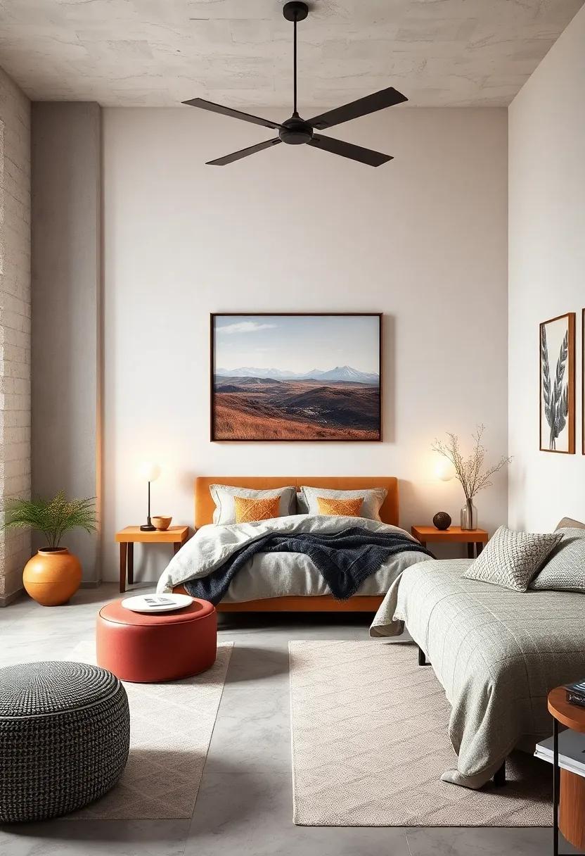 A Touch of Art: Explore how carefully chosen artwork can serve as a personal expression while maintaining the room's aesthetic harmony