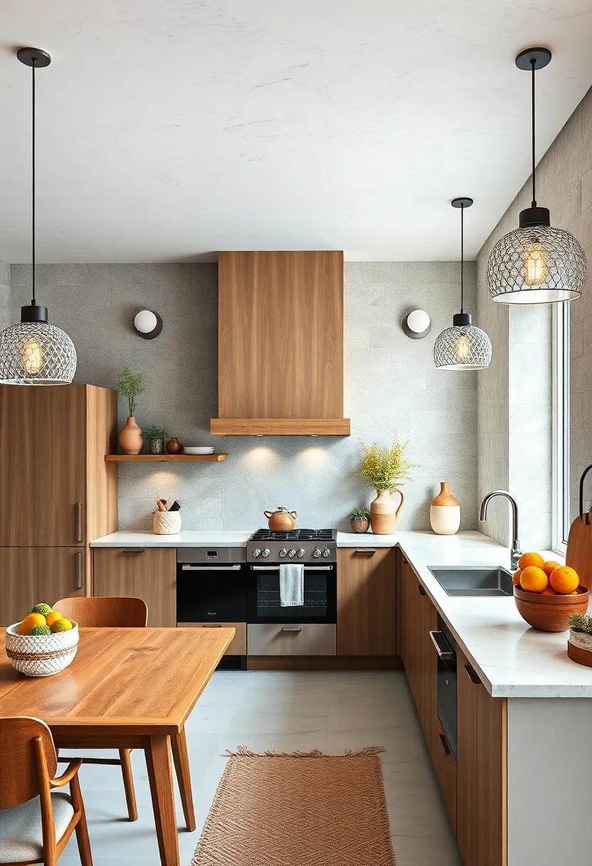 Decorative Shades: use patterned or textured lampshades on your fixtures to instill depth and character into your lighting design