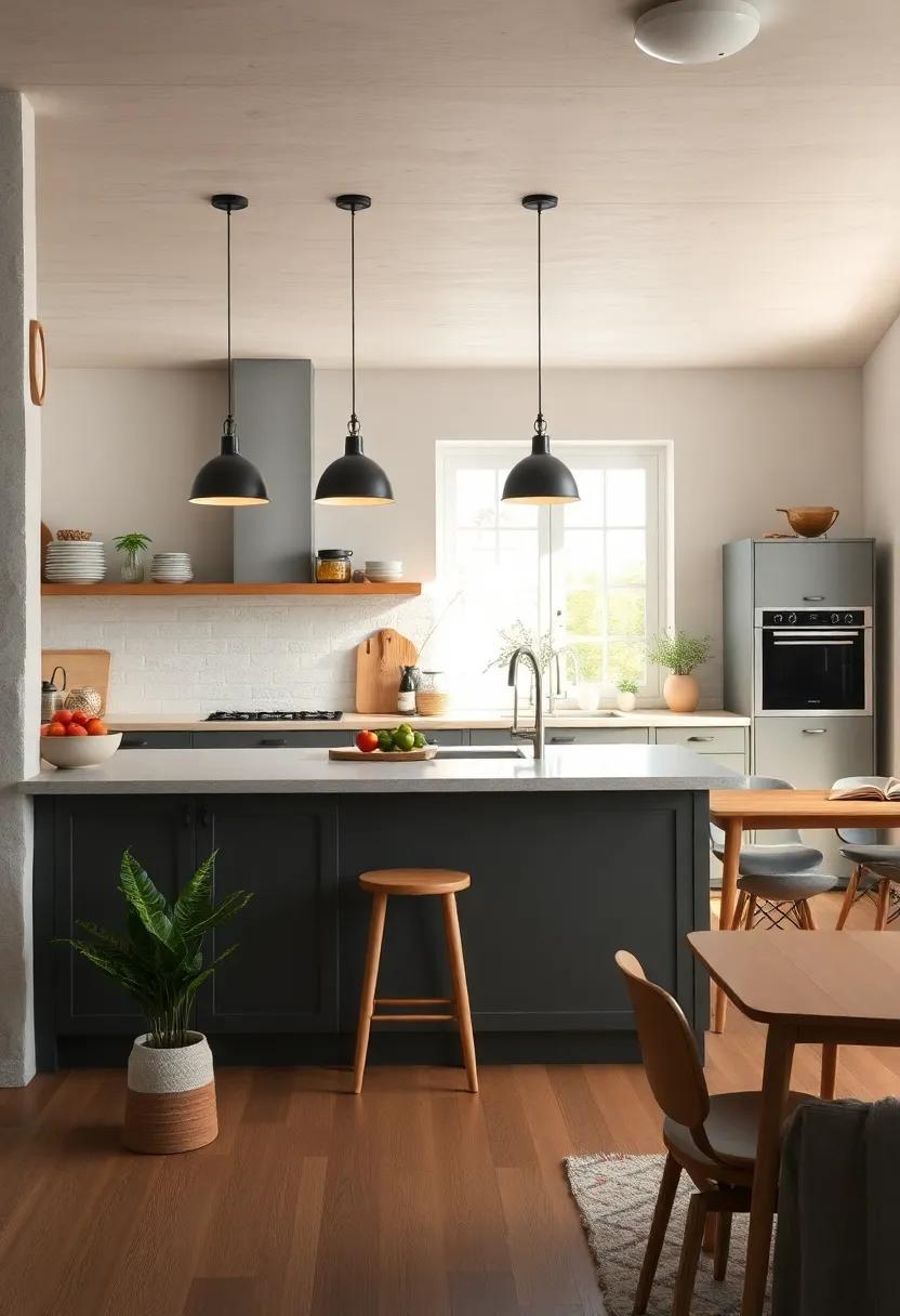 Filtered Sunlight: Use frosted bulbs in your fixtures to soften the light, creating a cozy and inviting cooking environment