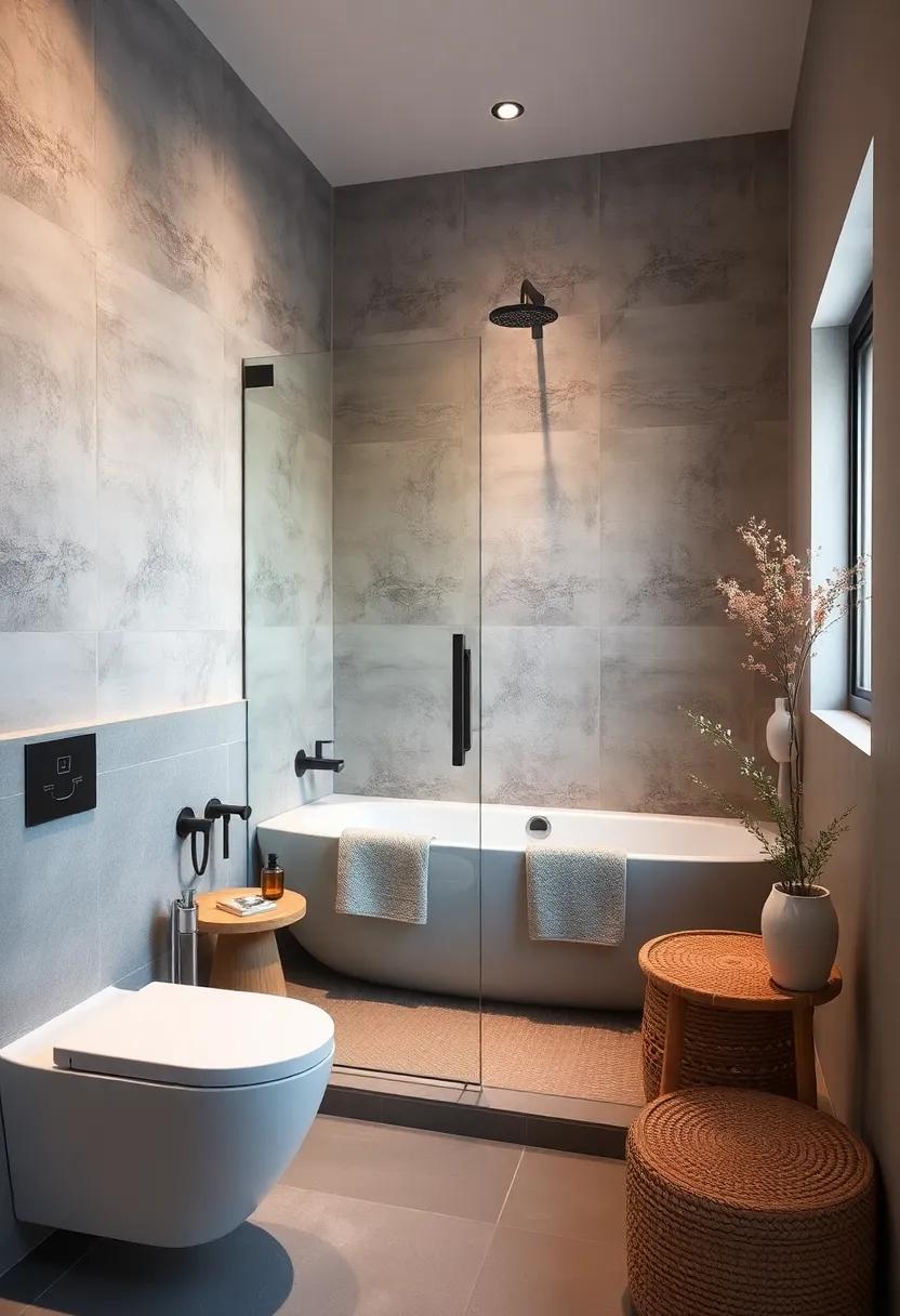 glass Shower Enclosure: Opt for ‍a⁣ glass shower enclosure to⁤ make the space​ feel larger while providing ​a sleek, contemporary look