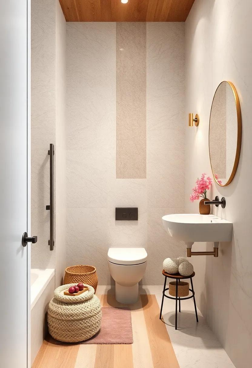 Layered Textures: Mix textures​ through various materials like marble,wood,and metal to ​create visual depth without cluttering