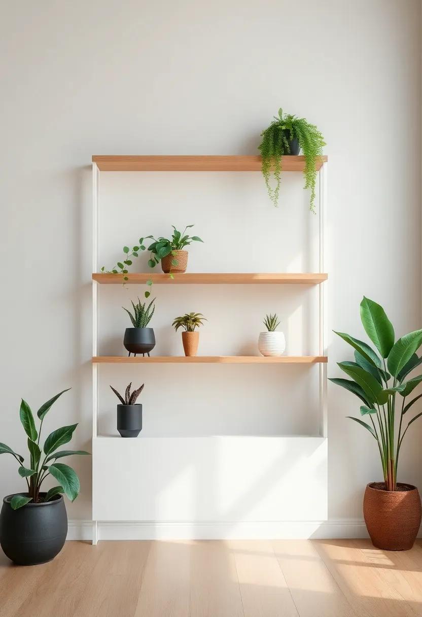 Create Depth with Layered Shelving for Diverse Plant Heights⁤ and ⁣Textures