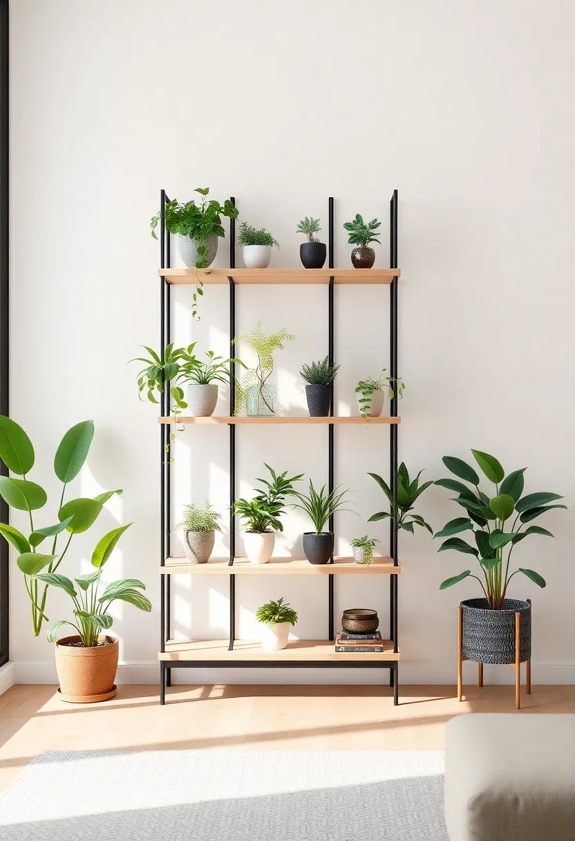 Multi-Tiered Plant Stands for‌ a Vertical Green Oasis in Your Living Room
