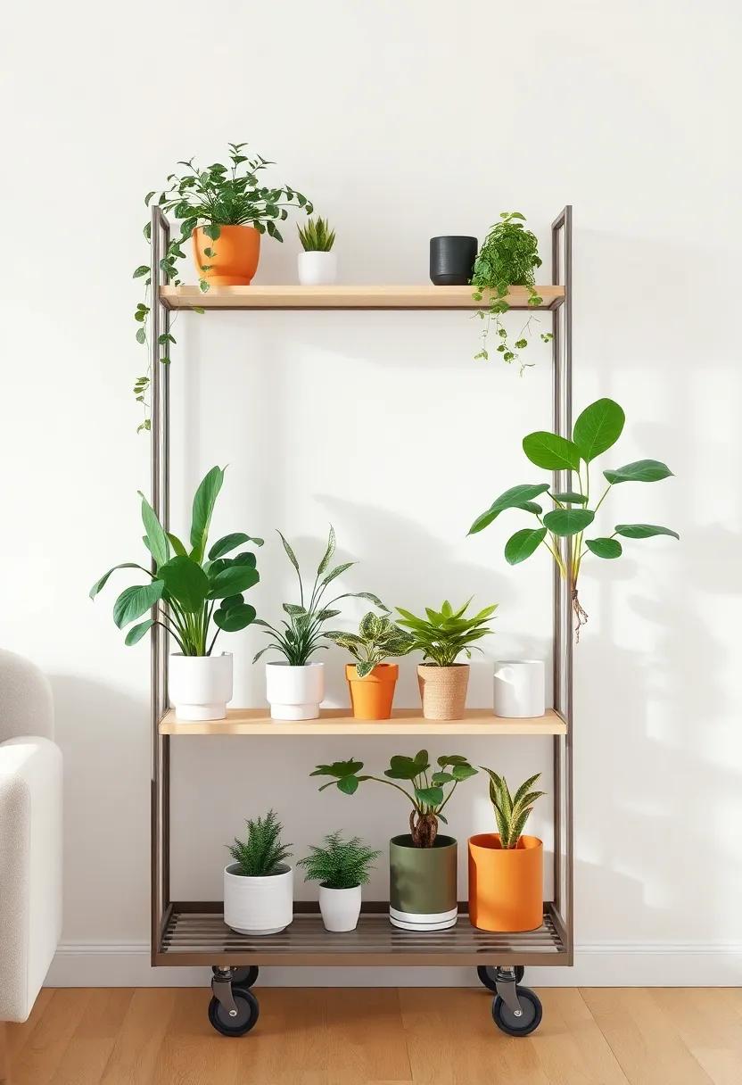 Tiered Plant⁤ Carts: ⁤Mobile Solutions for Seasonal Plant Arrangements