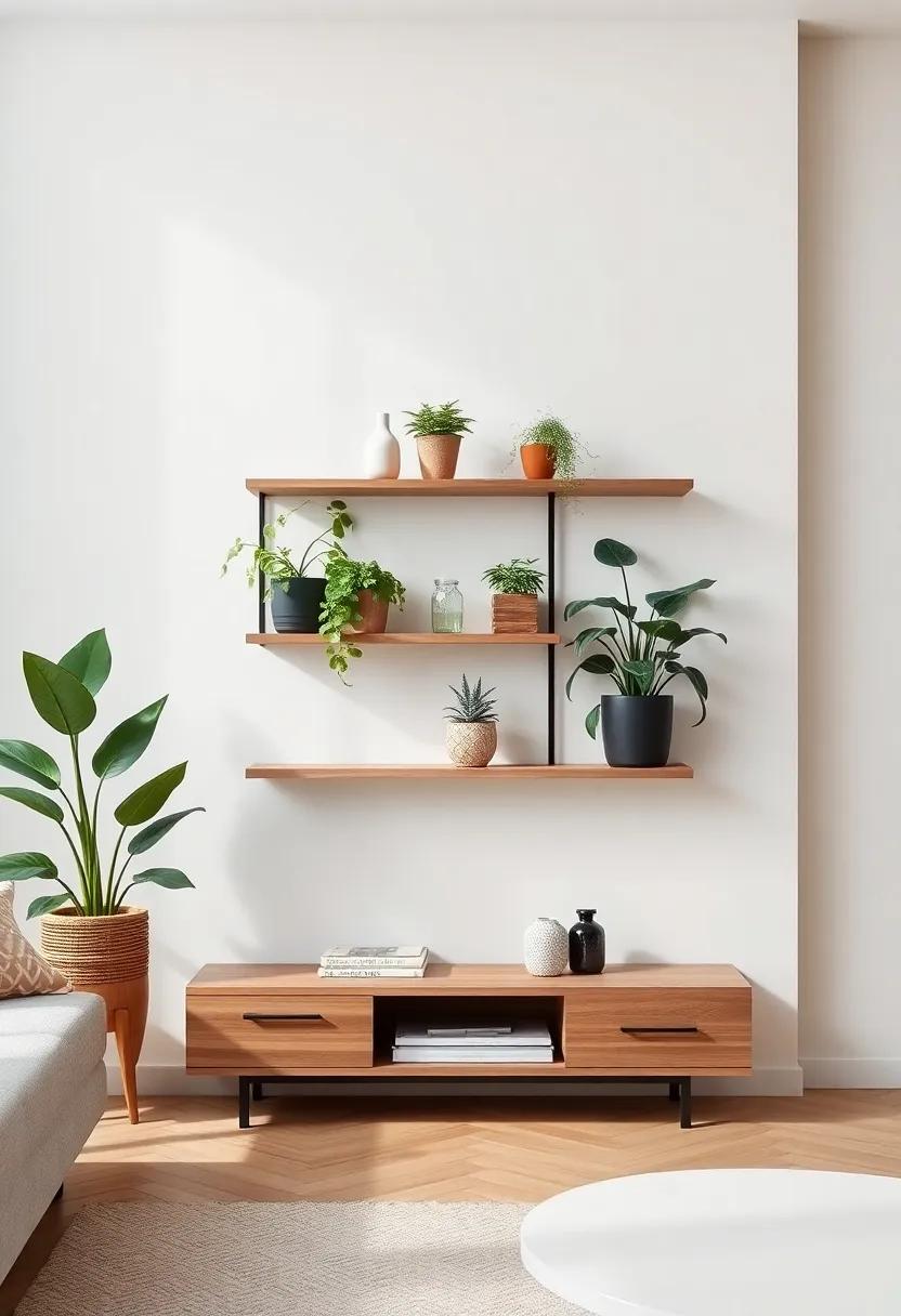 Wall-Mounted Plant Holders ‍as Artistic Features in‍ Contemporary Interiors