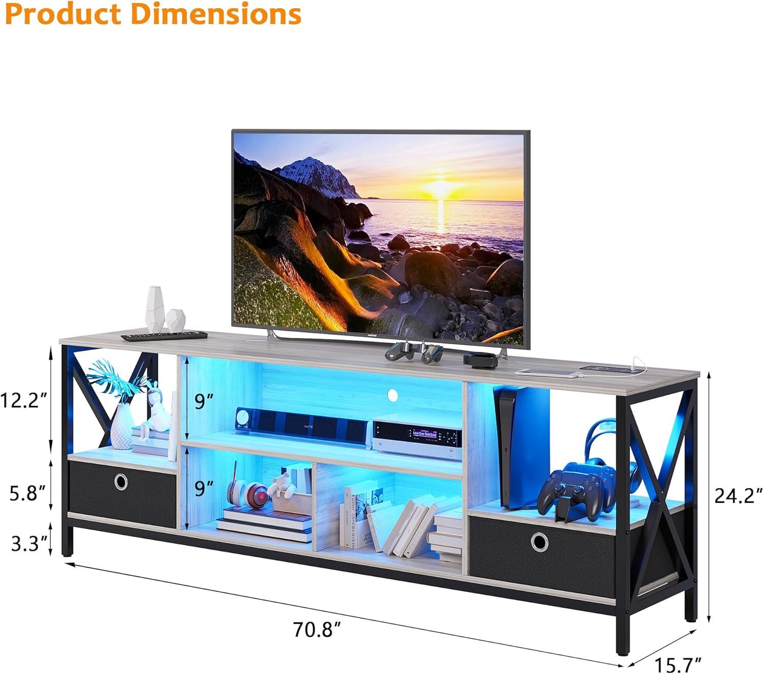 SKKTKT TV Stand: how​ it fits your 75