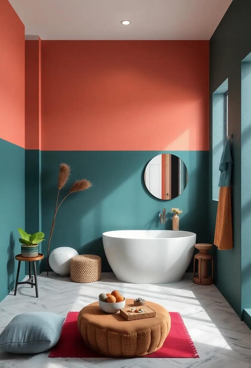 Color Block: Get ⁣creative with ‌color blocking, using ⁤different shades on the lower ‌and upper ⁣portions of the ⁢walls for an artistic ⁢touch