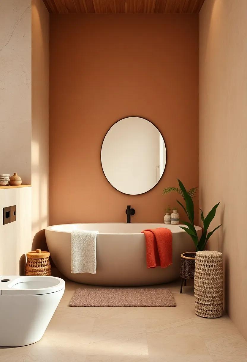 Earthy Tones: Create a spa-like atmosphere with earth-inspired colors such ‌as terracotta‍ or sandy⁢ beige that evoke warmth​ and relaxation