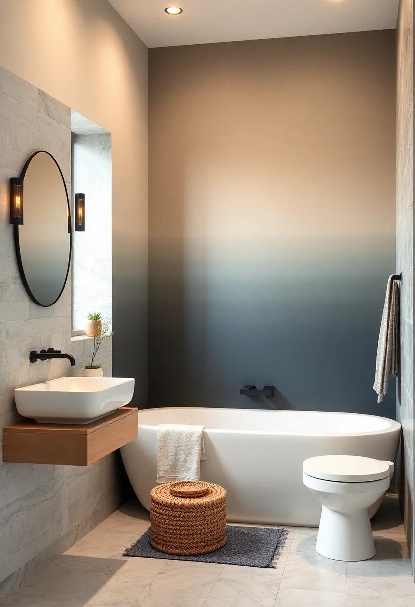 Ombre​ Effect: Gradually transition from light to ⁤dark shades on the‍ walls for a stunning ombre ⁣effect that adds depth while keeping things visually ​intriguing