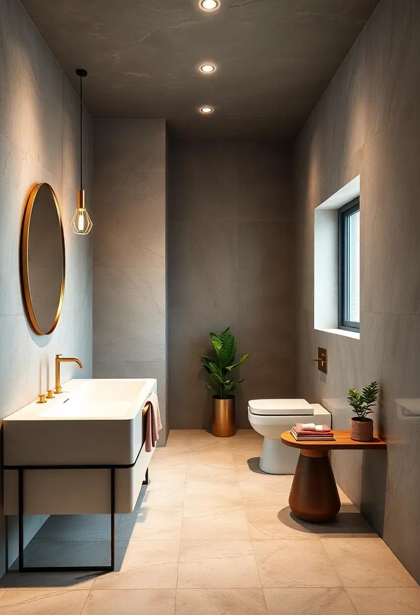 Reflective⁢ Metallics: Try metallic ⁣finishes for ⁢accents‌ or subtle patterns;‍ they add ⁤glamour and dimension, catching light beautifully in ‍a small space