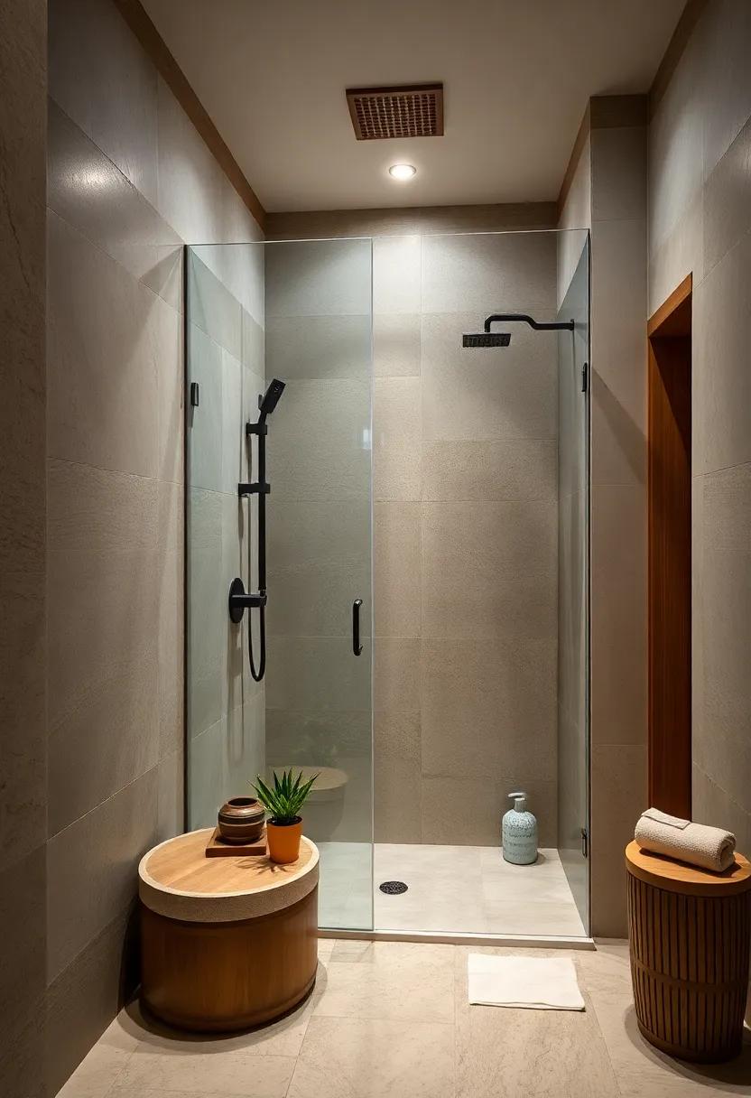 LED‍ Shower Lighting: Illuminate ⁤your shower area with waterproof ⁣LED ⁤lights to create ambiance while⁢ ensuring⁣ functionality