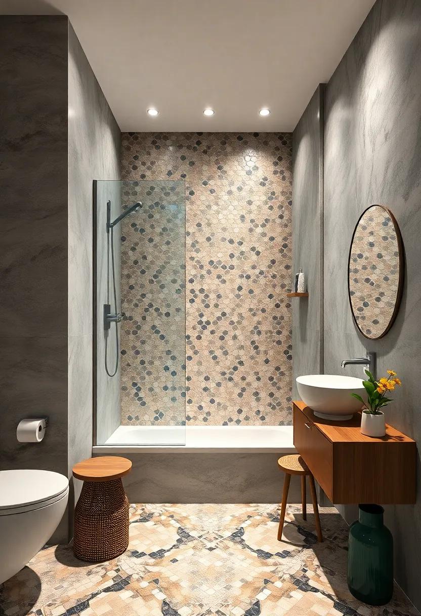 Mosaic Tiles: Utilize‌ mosaic tiles for stunning ⁢visual interest that draws the ⁣eye‍ upwards, creating an‍ illusion of height