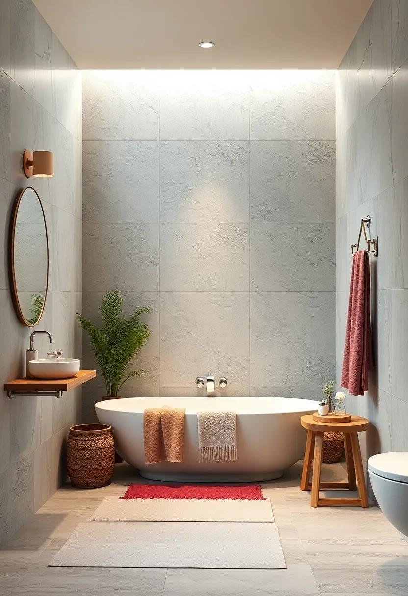 Textile Layering: Layer different textures with towels, shower curtains, and rugs to create a warm, inviting⁤ ambiance that sparks comfort and style