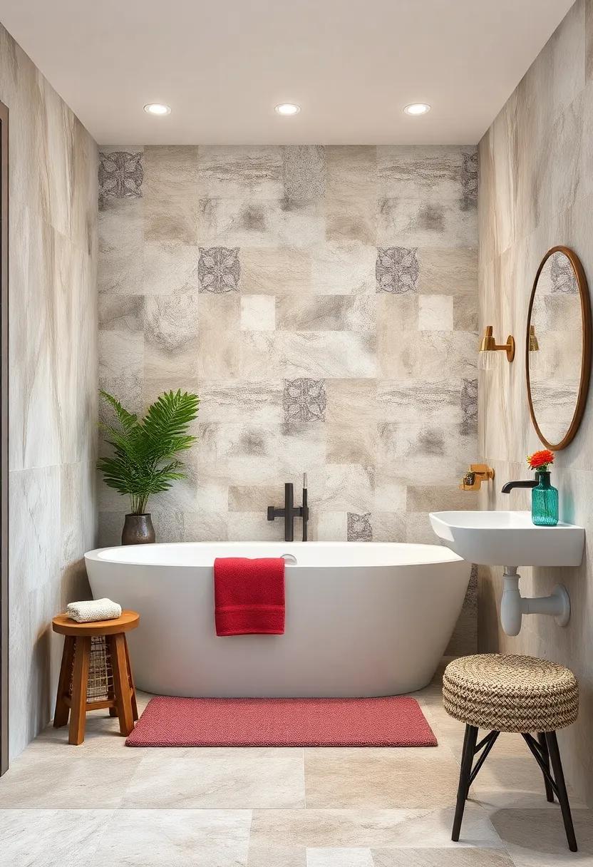 Vintage Tile Patterns ⁤for a Retro Feel without Permanent Installation