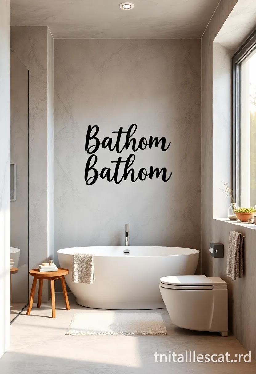 Artistic Typography as a statement Piece in ⁢Your Bathroom Design