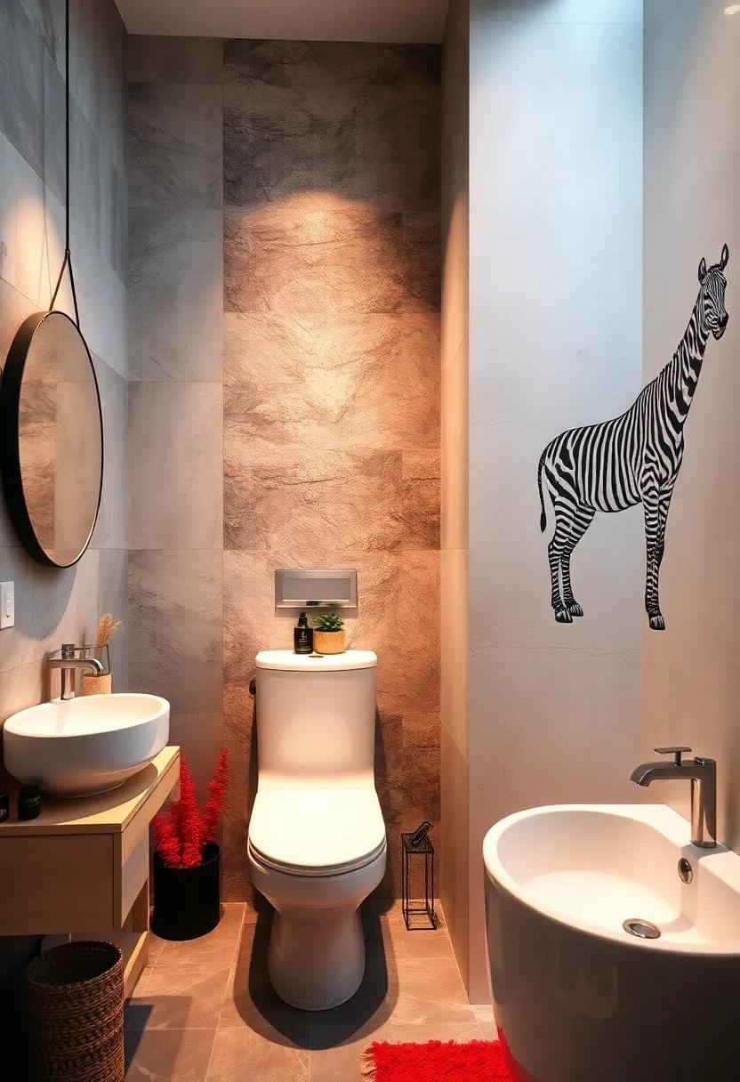 Playful⁣ Animal prints‌ to Infuse Fun into Small Bathroom Areas