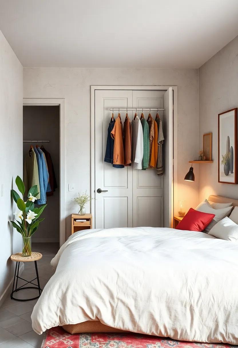 Hang Clothing Behind Doors: Utilize the back of your door for hanging items, saving precious floor and drawer space for other essentials