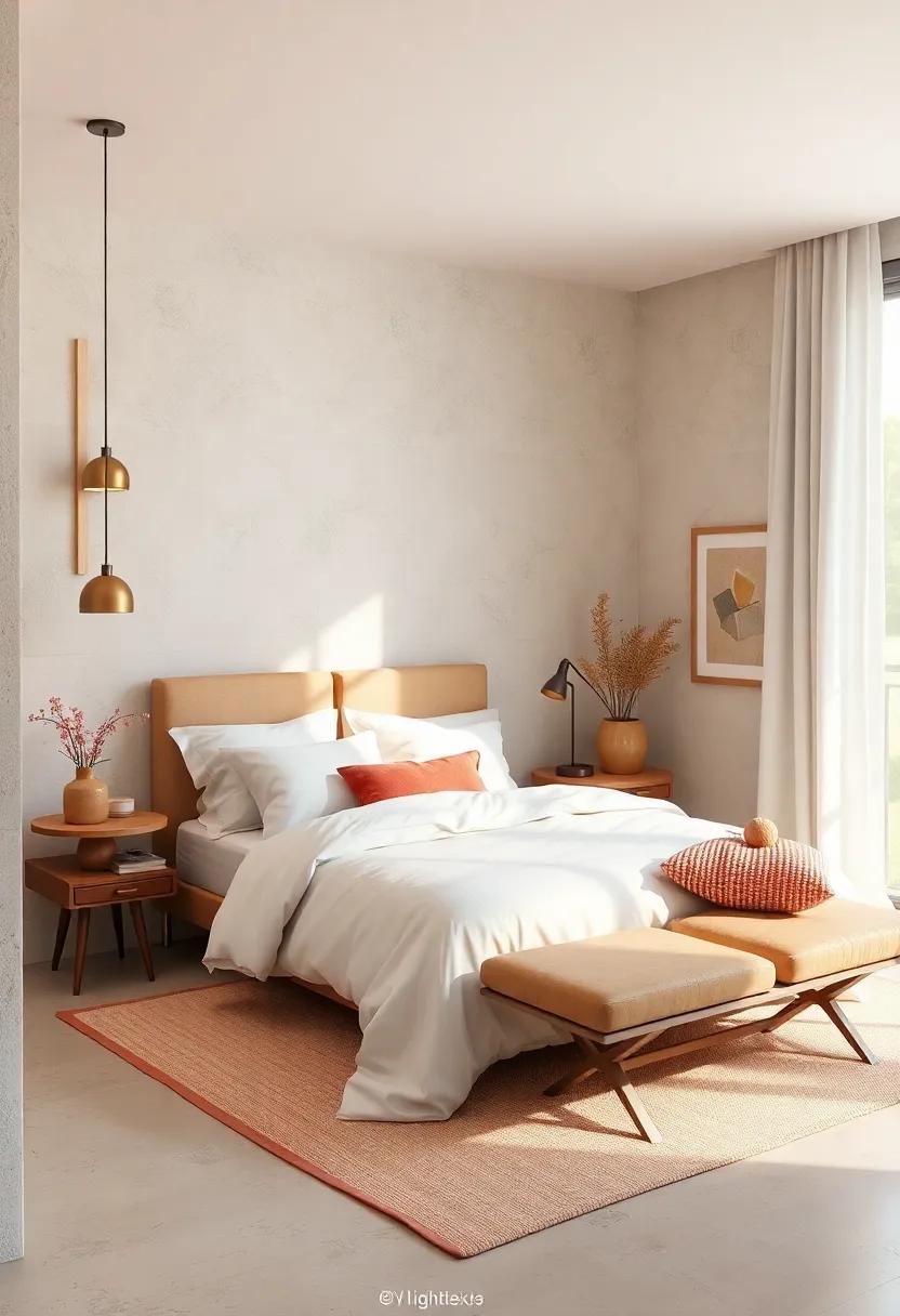 Utilize Light Fabrics: Choose lightweight bedding and linens that promote breathability and enhance the overall lightness of the room