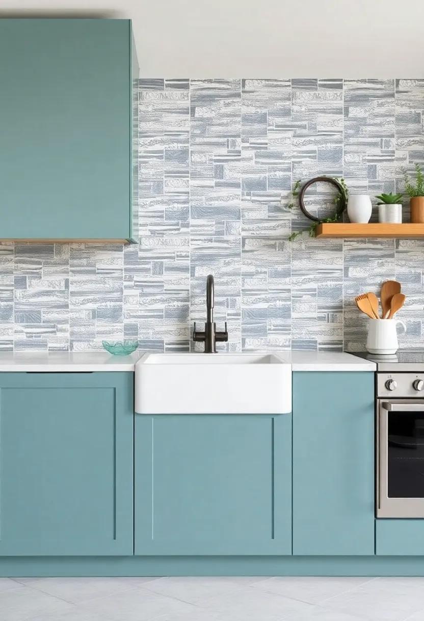 Upcycled Materials: Think outside the box by using upcycled materials for a unique backsplash that tells a story and showcases sustainability