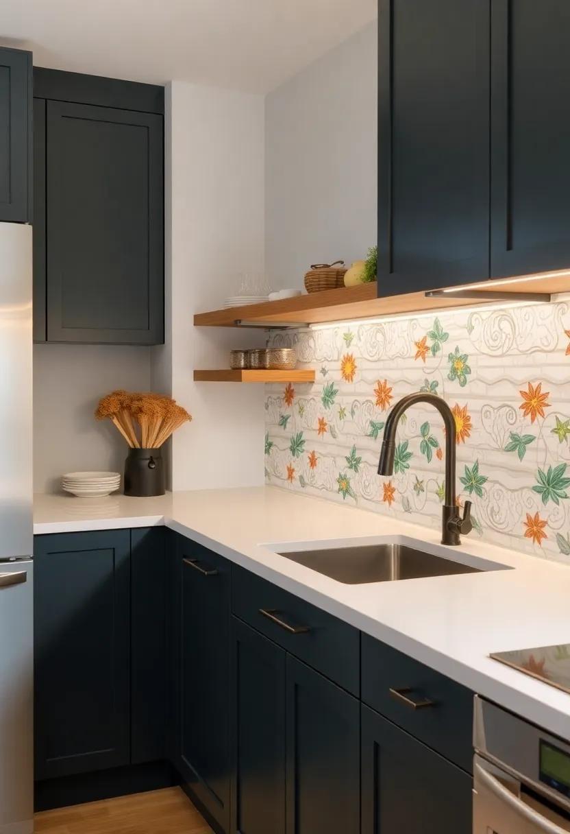 Whimsical Patterns: Let your imagination run wild with whimsical and artistic designs, allowing your backsplash to reflect your creative spirit