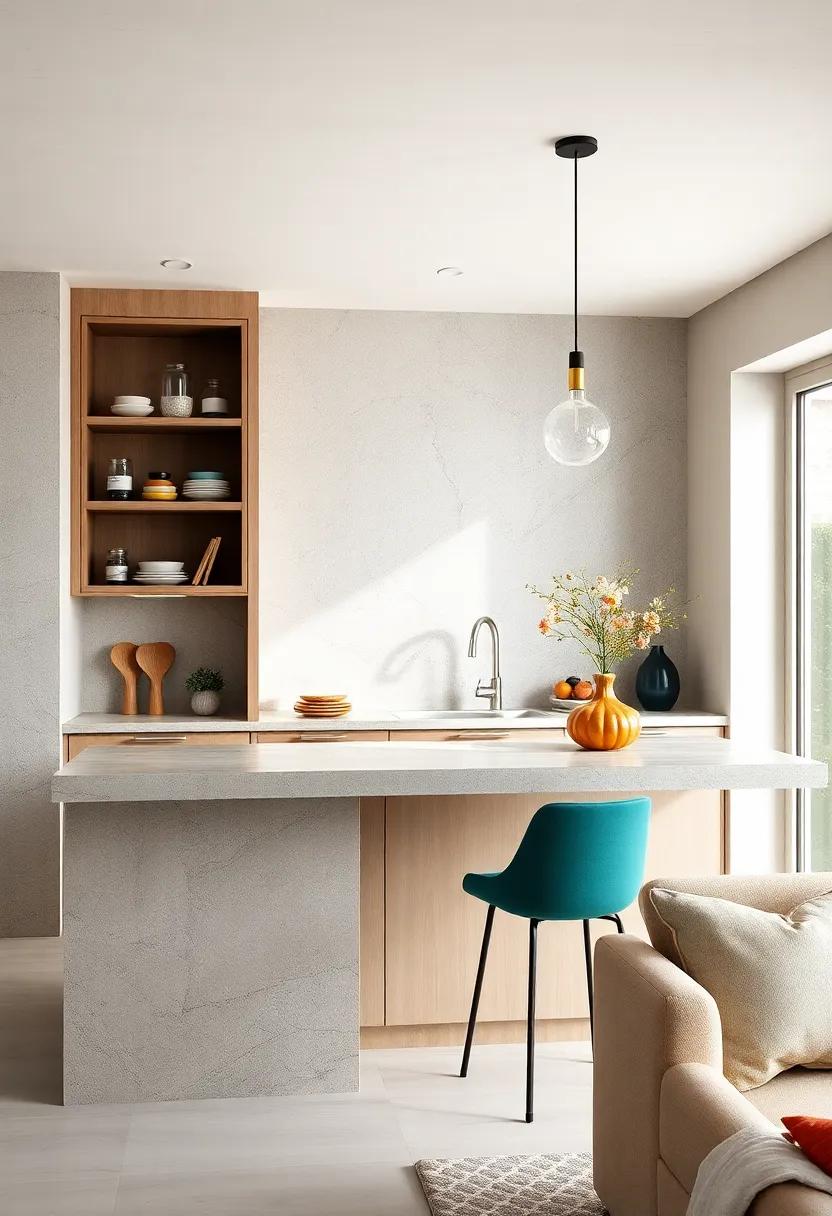 Smart Storage: Implement built-in shelves and cabinets into your breakfast bar design for ​chic storage solutions that blend seamlessly