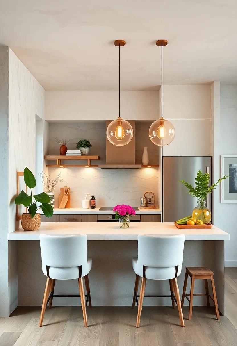 Floating Shelves: Incorporate ‌floating shelves above your breakfast⁣ bar for extra storage and to ‌keep the look clean and open