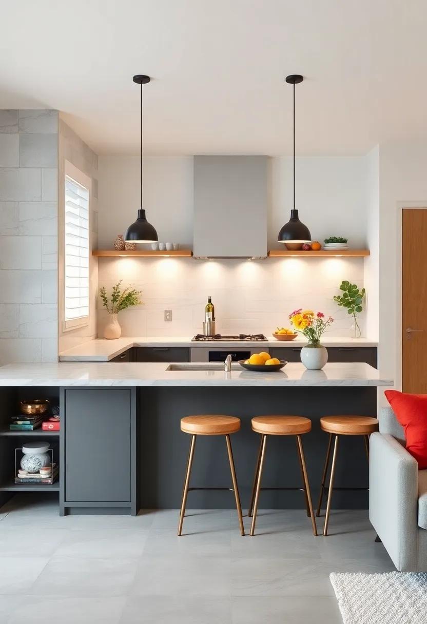 Monochromatic Palette: Stick ⁣to a single color scheme for your ⁣breakfast bar and stools to achieve a sleek, cohesive look that enlarges the space ⁢visually