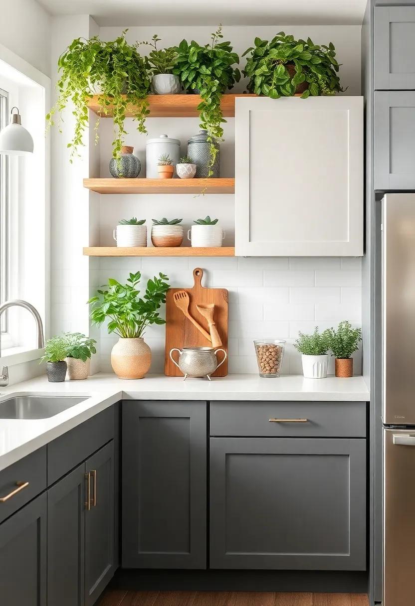 Add Fresh Greenery: Integrate indoor plants or⁣ herb‍ gardens to introduce a refreshing natural element that complements your ⁢kitchen decor