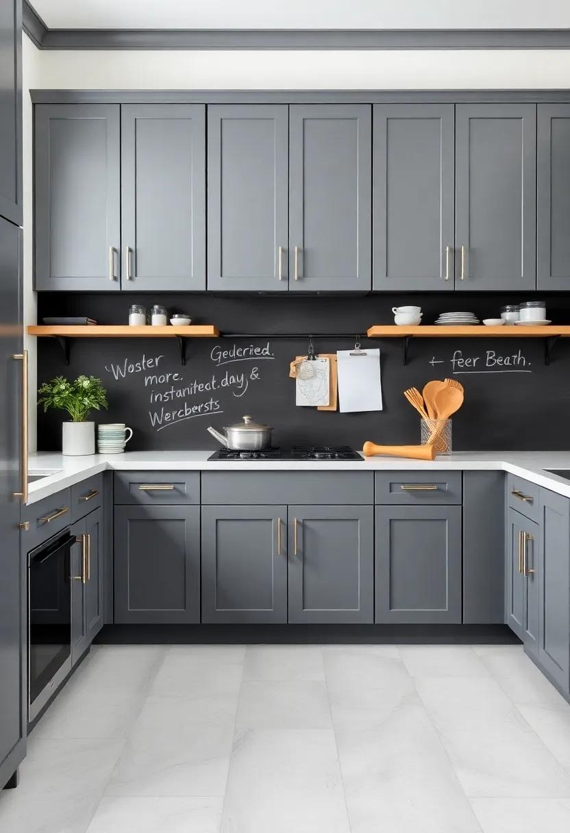 Implement Chalkboard Paint: Create ‍a chalkboard wall‍ for notes and menus—perfectly blending functionality with chic aesthetics