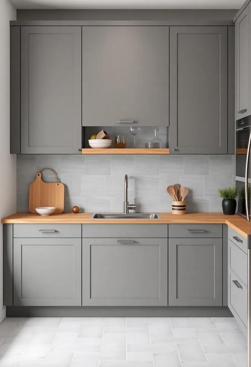 Incorporate Textures: Add wooden elements like a butcher block countertop or textured backsplash to complement and‍ warm up the gray ⁢tones