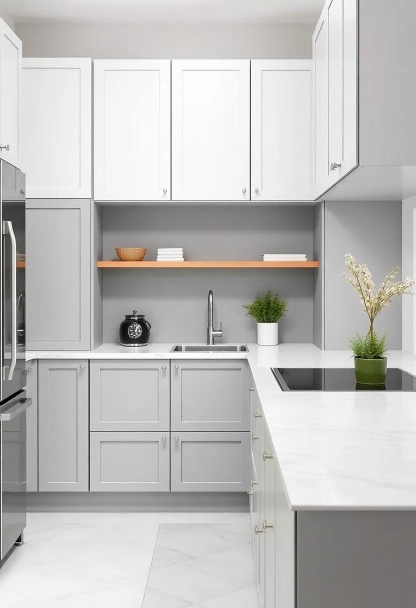 Opt for Two-Tone designs: Pair ‌gray ‍cabinets with a lighter or darker countertop for a stunning, ​sophisticated look that draws ⁤the eye