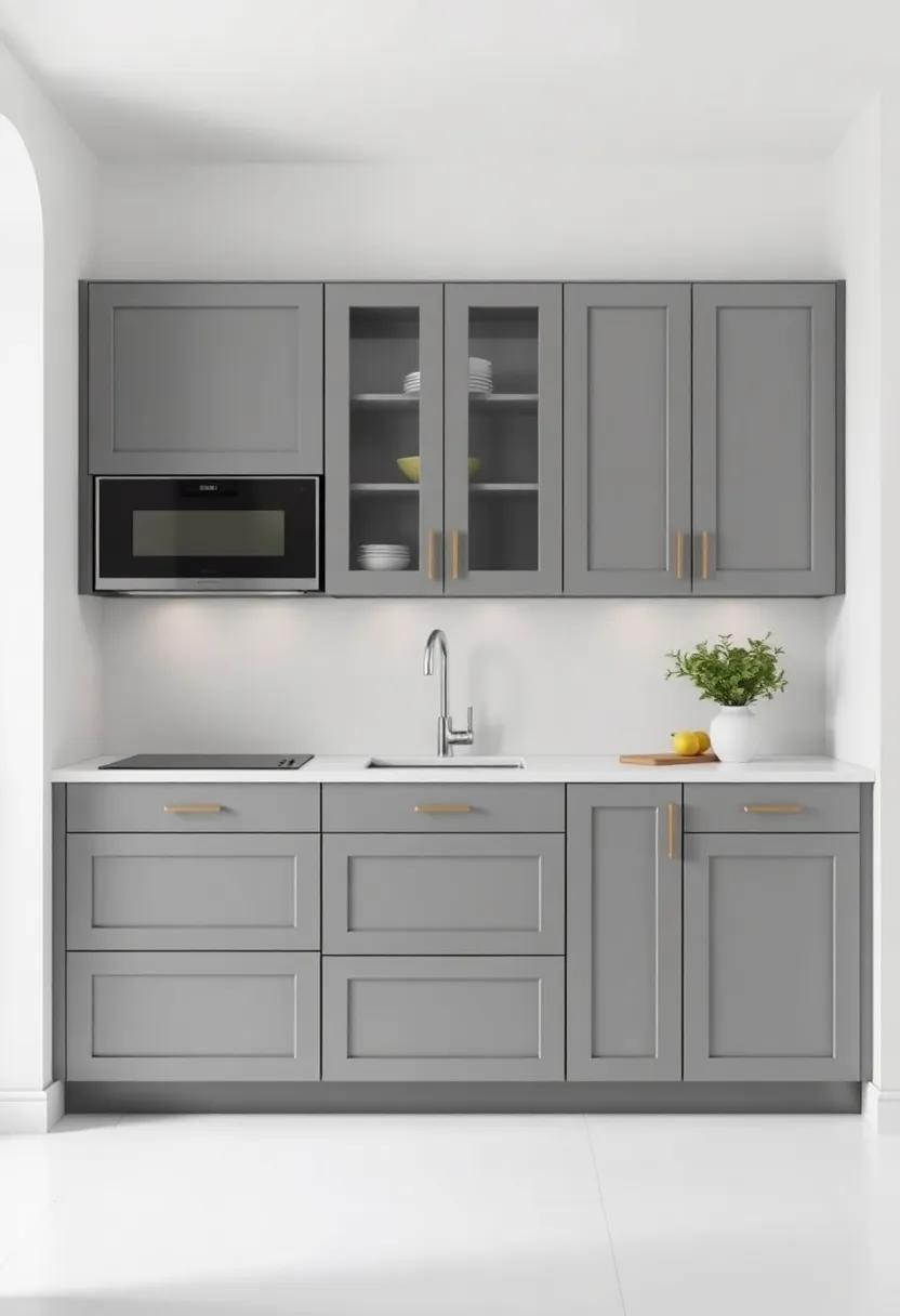 Use Unique Cabinet Shapes: Opt for rounded or angular cabinet designs‍ for a quirky touch that elevates the sophistication of‍ gray cabinets