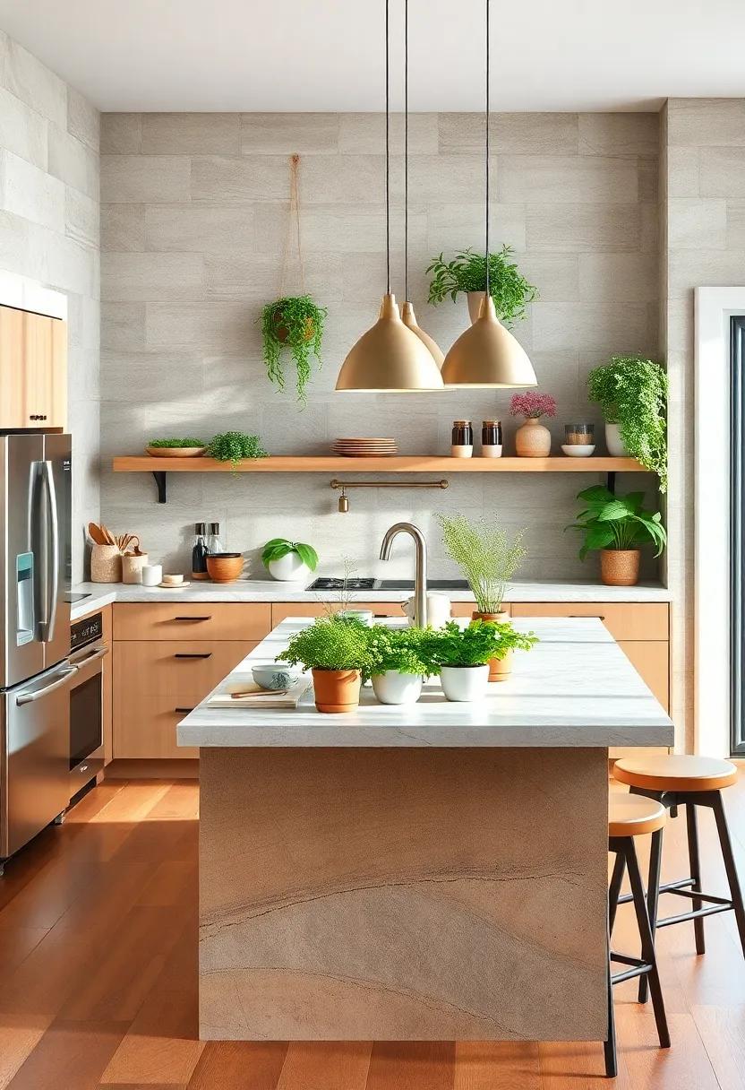 Lush Greenery: Incorporate a small herb garden or potted plants on your ‍island for a fresh look that enhances both style and ‌aroma while cooking
